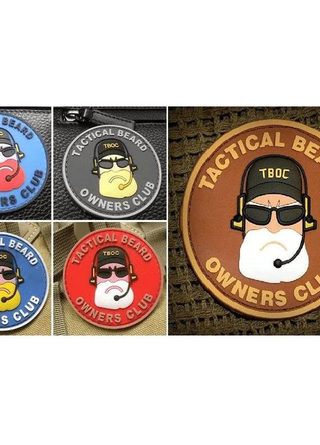 BuckUp Tactical Morale Patch Hook Beard Owners Club Tactical Patches 2.5".