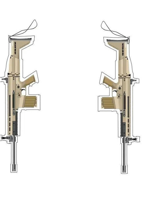 FN SCAR DESERT TAN TACTICAL AIR FRESHENER.