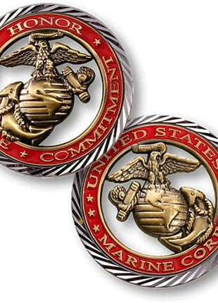 USMC Commemorative Coins United States Marine Corps Commemorative Hollow US Coin Collection Coin Dia 40mm.