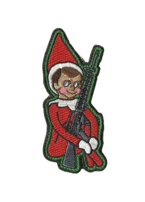 BuckUp Tactical Morale Patch Hook elf on the shelf 3.5' sized cutout Sized morale funny Patch.