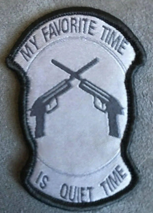 BuckUp Tactical Morale Patch Hook My Favorite Time is Quite Time ACU Patch.