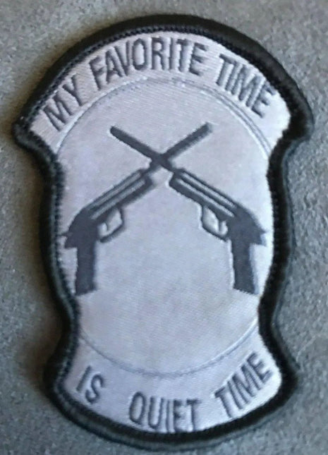 BuckUp Tactical Morale Patch Hook My Favorite Time is Quite Time ACU Patch.