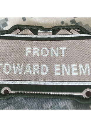 VELCRO® BRAND Hook Fastener Compatible Front Towards Enemy MLTN Tan Patches 3.5".