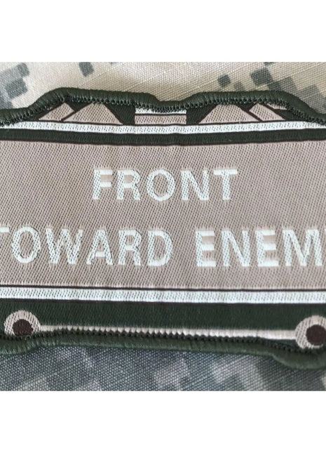 VELCRO® BRAND Hook Fastener Compatible Front Towards Enemy MLTN Tan Patches 3.5".