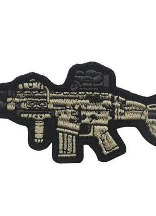 Rubber Tactical Gun Patch 3D PVC Combat Patches Hook Military Morale Armband Army Combat Badge Brassard  for Clothes Backpack.