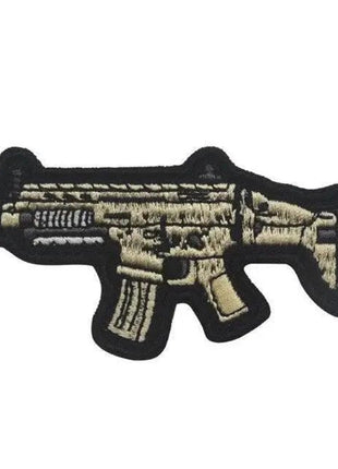 Rubber Tactical Gun Patch 3D PVC Combat Patches Hook Military Morale Armband Army Combat Badge Brassard  for Clothes Backpack.
