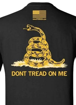 BLACK CLASSIC GADSDEN T-SHIRT S M L XL 2XL 3XL 4XL 5XL.