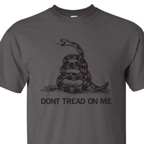 CHARCOAL GADSDEN SHIRT S M L XL 2XL 3XL 4XL 5XL.