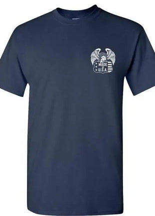 EAGLE USA - NAVY BLUE T-SHIRT 100% MADE iN USA S M L XL 2XL 3XL 4XL 5XL.