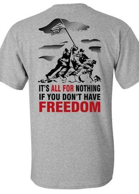 IWO JIMA ATHLETIC GREY T-SHiRT S M L XL 2XL 3XL 4XL 5XL.