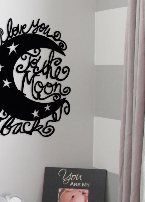 Moon and Back - Whimsical - Metal Wall Art/Decor