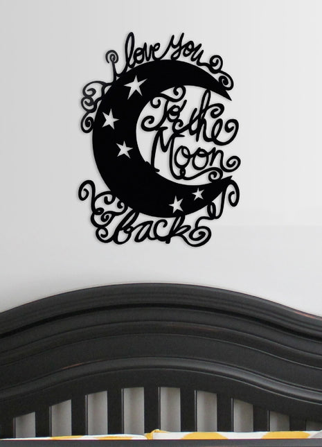 Moon and Back - Whimsical - Metal Wall Art/Decor