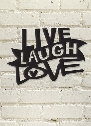 Live, Laugh, Love - Metal Wall Art/Decor