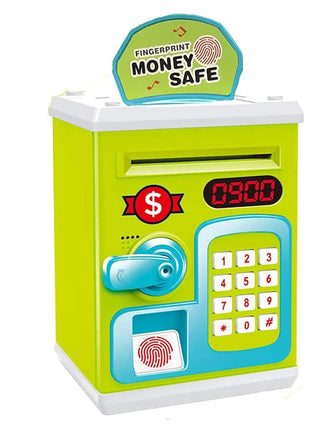 Money Safe Kids with Finger Print Sensor Computer Piggy Savings Bank