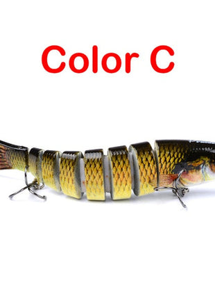 Pike Fishing Lures Artificial Multi Jointed Sections Hard Bait