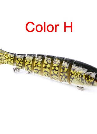 Pike Fishing Lures Artificial Multi Jointed Sections Hard Bait