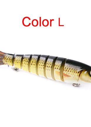 Pike Fishing Lures Artificial Multi Jointed Sections Hard Bait