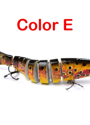 Pike Fishing Lures Artificial Multi Jointed Sections Hard Bait