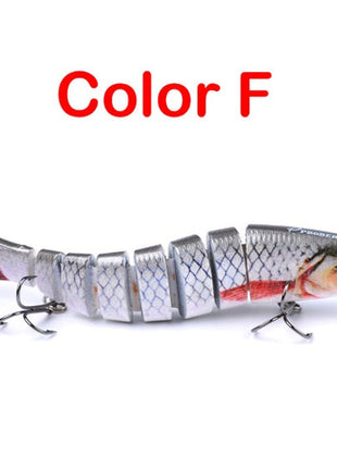 Pike Fishing Lures Artificial Multi Jointed Sections Hard Bait