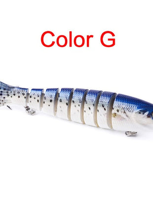 Pike Fishing Lures Artificial Multi Jointed Sections Hard Bait
