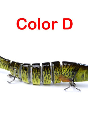 Pike Fishing Lures Artificial Multi Jointed Sections Hard Bait