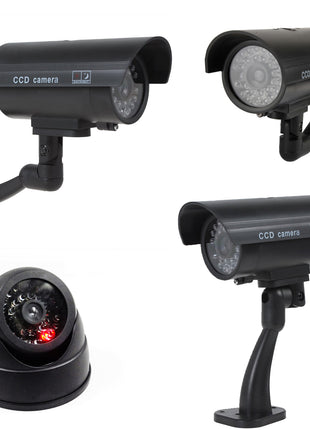 Dummy Camera Fake Security CCTV Dome Camera with Flashing Red