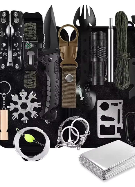 31 in 1 Outdoor Emergency Survival Gear Kit Camping Tactical Tools