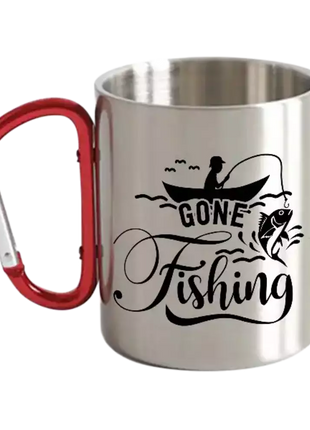 Gone Fishing Carabiner Mug 12oz