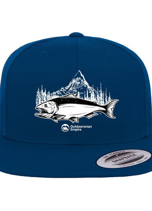 Fishing Mountain Flat Bill Cap