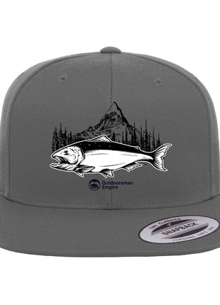 Fishing Mountain Flat Bill Cap