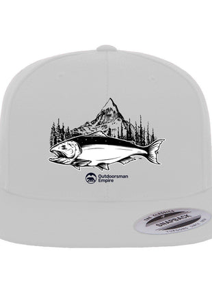 Fishing Mountain Flat Bill Cap