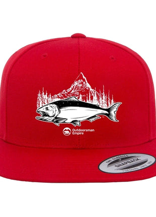 Fishing Mountain Flat Bill Cap