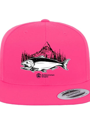 Fishing Mountain Flat Bill Cap