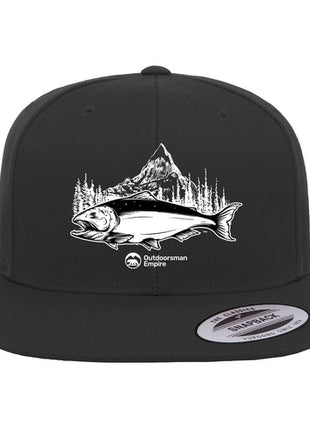 Fishing Mountain Flat Bill Cap