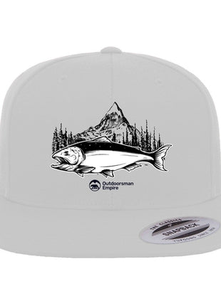 Fishing Mountain Flat Bill Cap