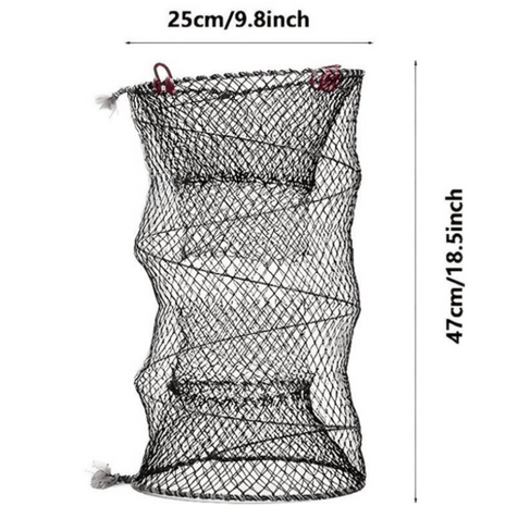 1pc Collapsible Fishing Net; Portable Folding Trap Cage For Minnow
