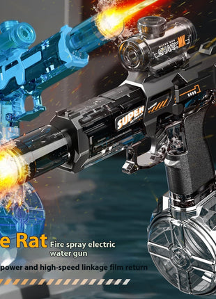 LED Lights Electric Water Guns Children Simulated Shooting Recoil