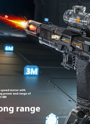 LED Lights Electric Water Guns Children Simulated Shooting Recoil