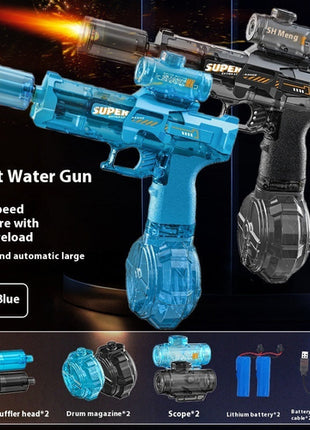LED Lights Electric Water Guns Children Simulated Shooting Recoil