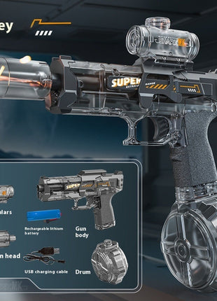 LED Lights Electric Water Guns Children Simulated Shooting Recoil