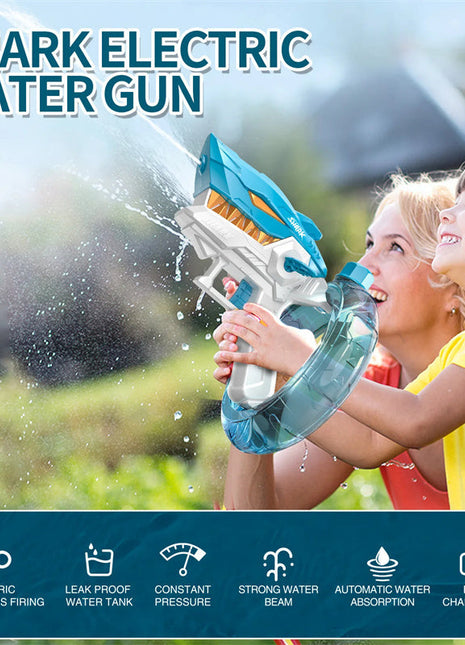 New Shark Electric Water Gun Toys Fully Automatic Continuous Fire