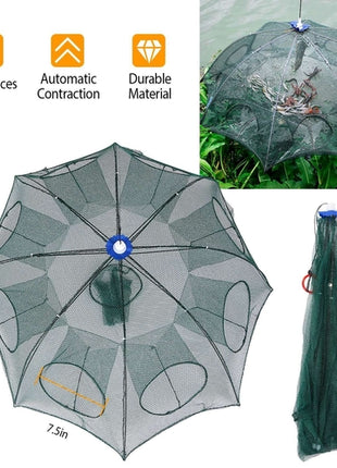 Foldable Fishing Bait Net Trap Crab Net Shrimp Fish Cast Dip Cage