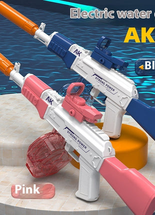 AK47 Electric Water Guns Fully Automatic Shooting Game Beach