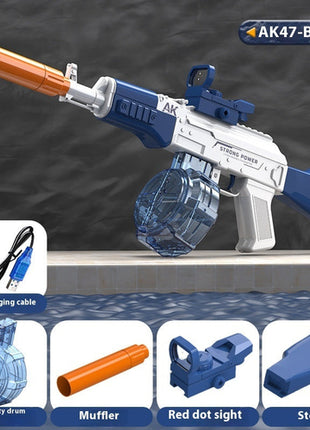 AK47 Electric Water Guns Fully Automatic Shooting Game Beach