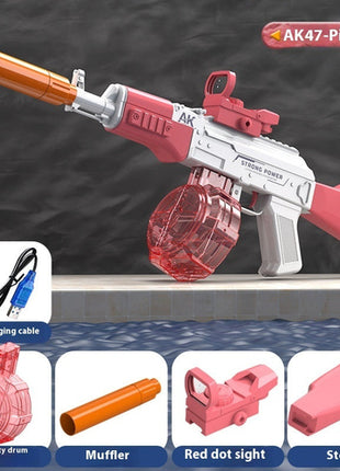 AK47 Electric Water Guns Fully Automatic Shooting Game Beach