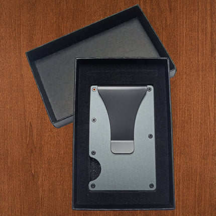 Metal Money Clip Wallet Rfid Credit Card Holder for Men Women