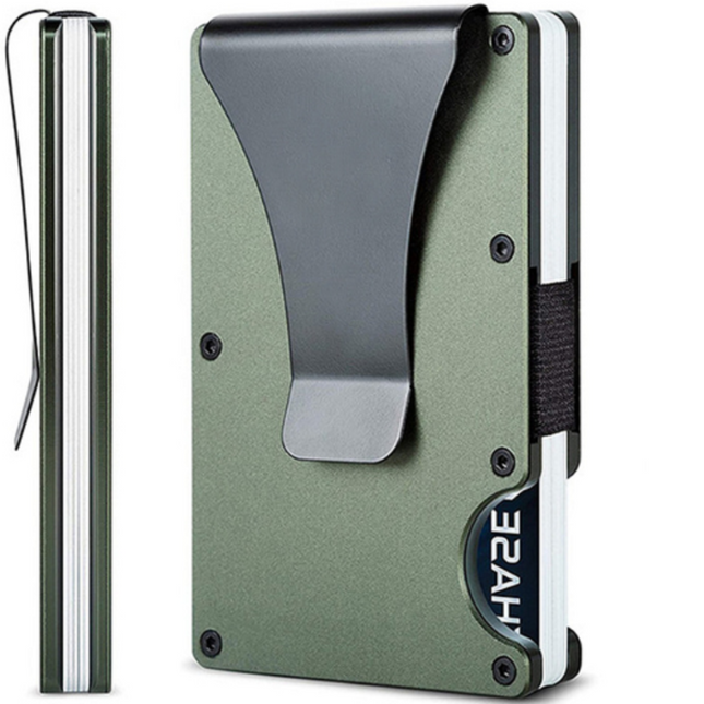 Metal Money Clip Wallet Rfid Credit Card Holder for Men Women