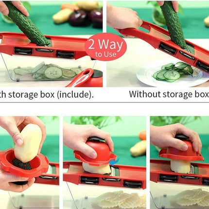 Stainless Steel 6 Blades Vegetable Slicer