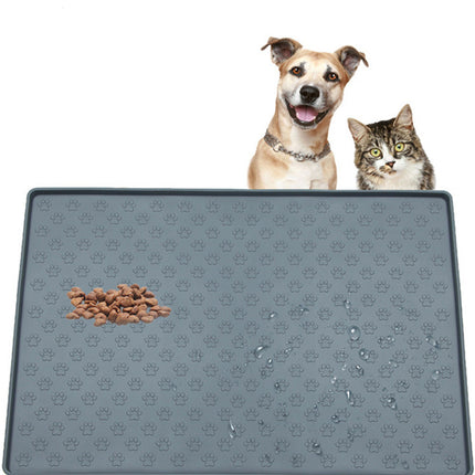 Non-Slip Waterproof Pet Food Mat Silicone Pet Food Drinking Mat