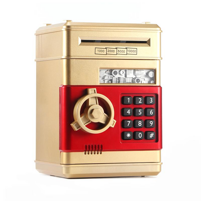 Automatic Electronic Piggy Bank ATM Password Money Box For Children